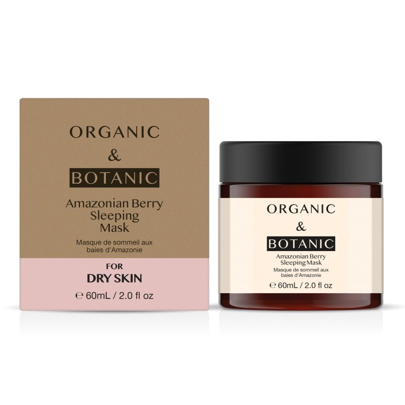 Amazonian Berry Overnight Sleeping Mask - 60ml - Deeply Hydrating, Brightening, & Revitalizing with Vitamin C & Plant Extracts for Radiant Skin - Dr Botanicals