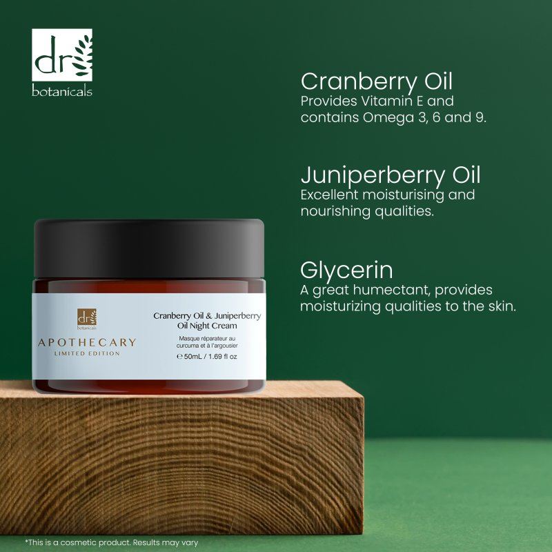 Crema de Noche de Aceite de Arándano y Aceite de Enebro 50ml