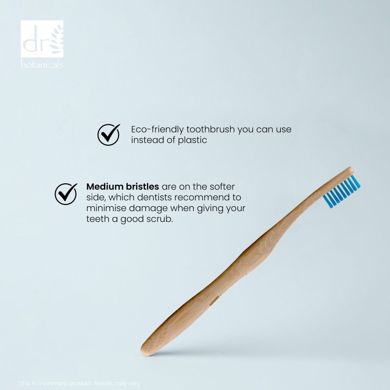 Bamboo Toothbrush Blue - Dr Botanicals