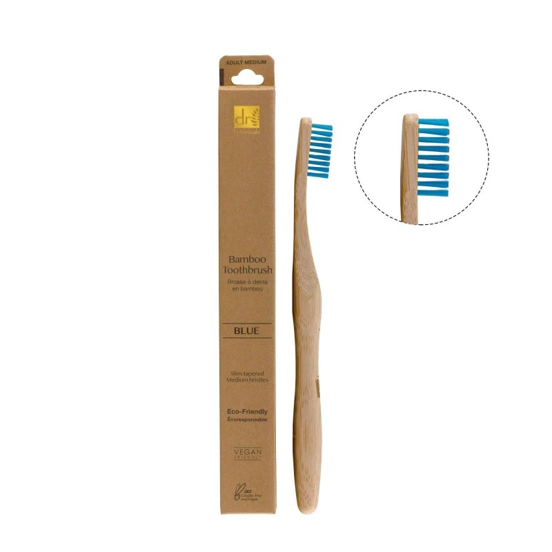 Bamboo Toothbrush Blue - Dr Botanicals