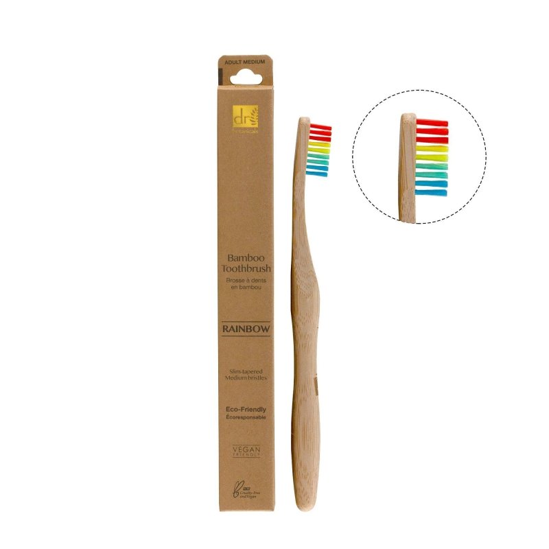 Bamboo Toothbrush Rainbow - Dr Botanicals