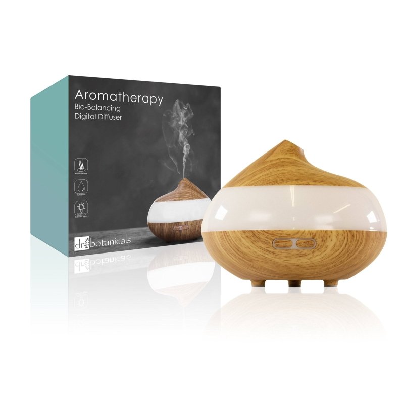 Bio - Balancing Wooden Aroma Digital Diffuser Clear Panel (UK Plug) - Dr Botanicals