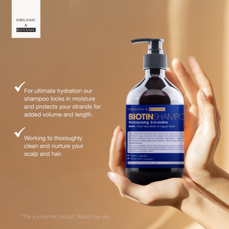 Biotin Shampoo 500ml - Dr Botanicals