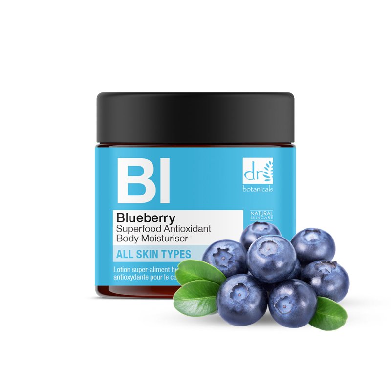 Blueberry Superfood Antioxidant Body Moisturiser 60ml - Dr Botanicals
