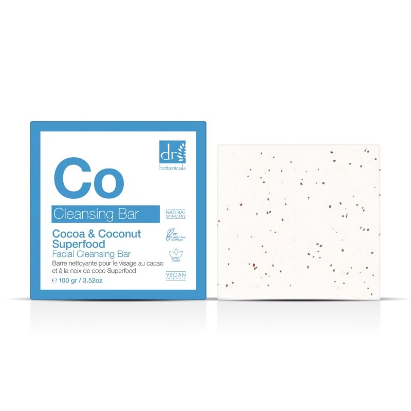 Cocoa And Coconut Superfood Facial Cleansing Bar 100g - Dr Botanicals