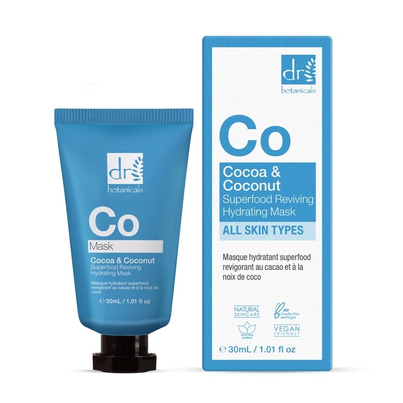 Cocoa & Coconut Superfood Reviving Hydrating Mask 30ml - Dr Botanicals