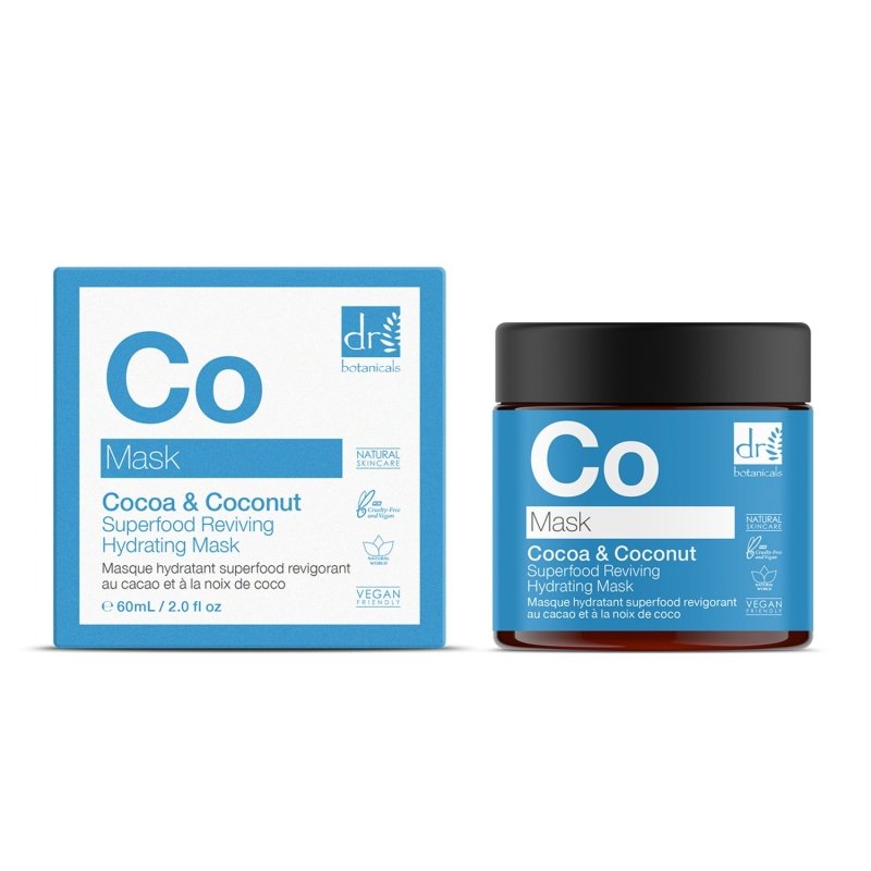 Cocoa & Coconut Superfood Reviving Hydrating Mask 60ml - Dr Botanicals