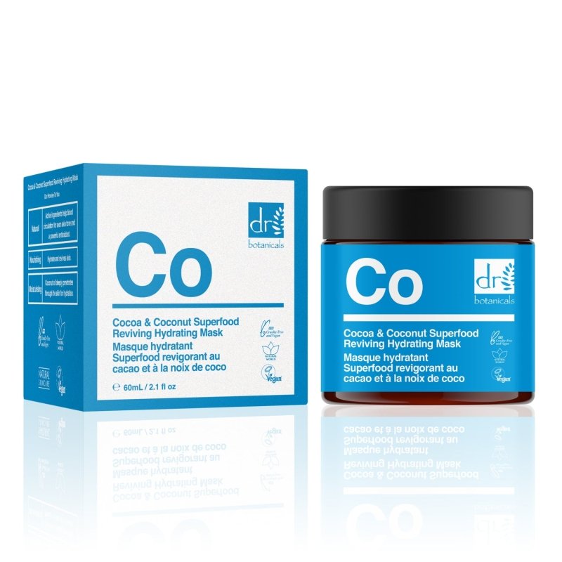 Cocoa & Coconut Superfood Reviving Hydrating Mask 60ml - Dr Botanicals
