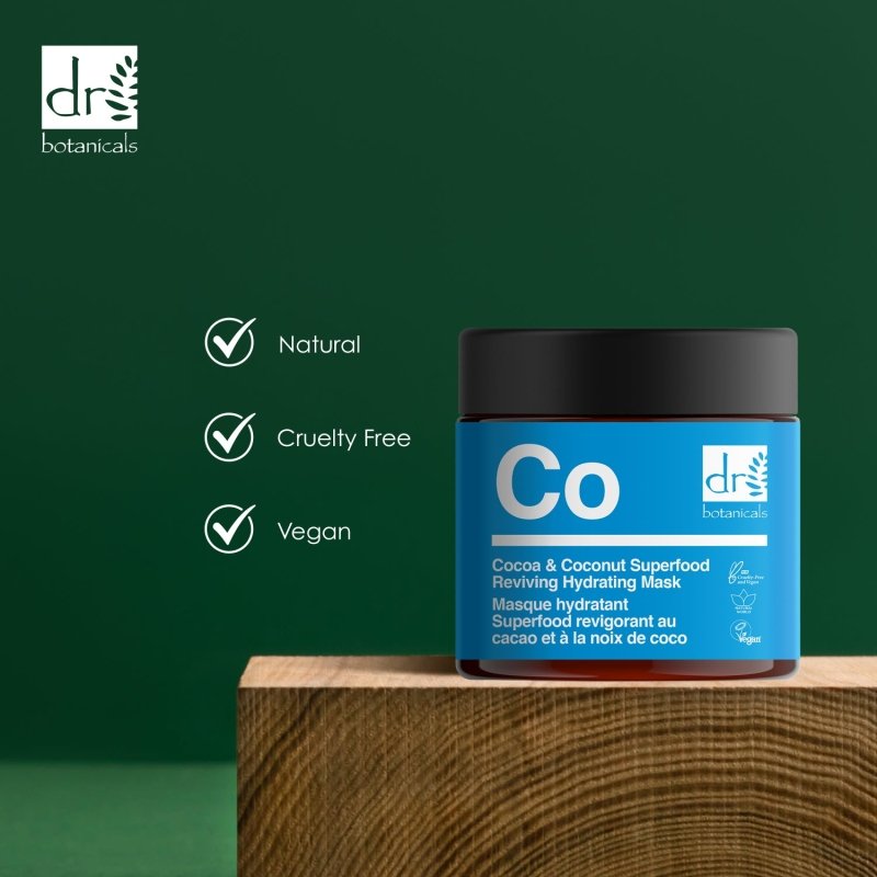 Cocoa & Coconut Superfood Reviving Hydrating Mask 60ml - Dr Botanicals