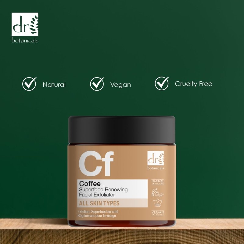 Coffee Superfood Renewing Facial Exfoliator 60ml - Dr Botanicals
