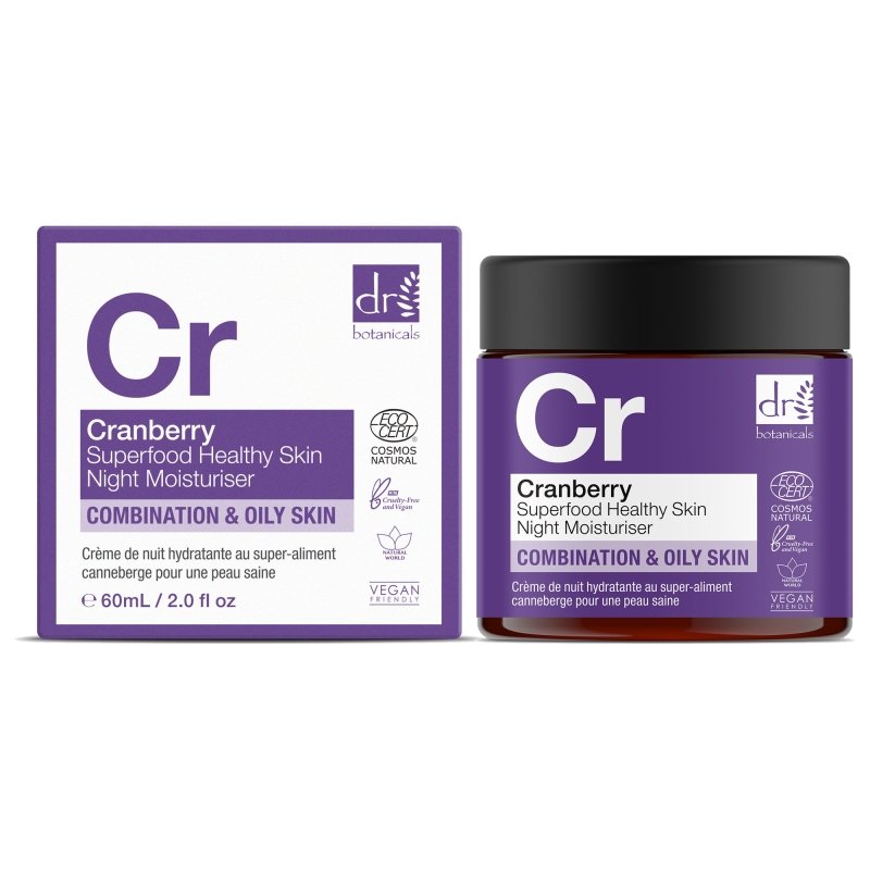 Cranberry Superfood Healthy Skin Night Moisturiser 60ml - Dr Botanicals