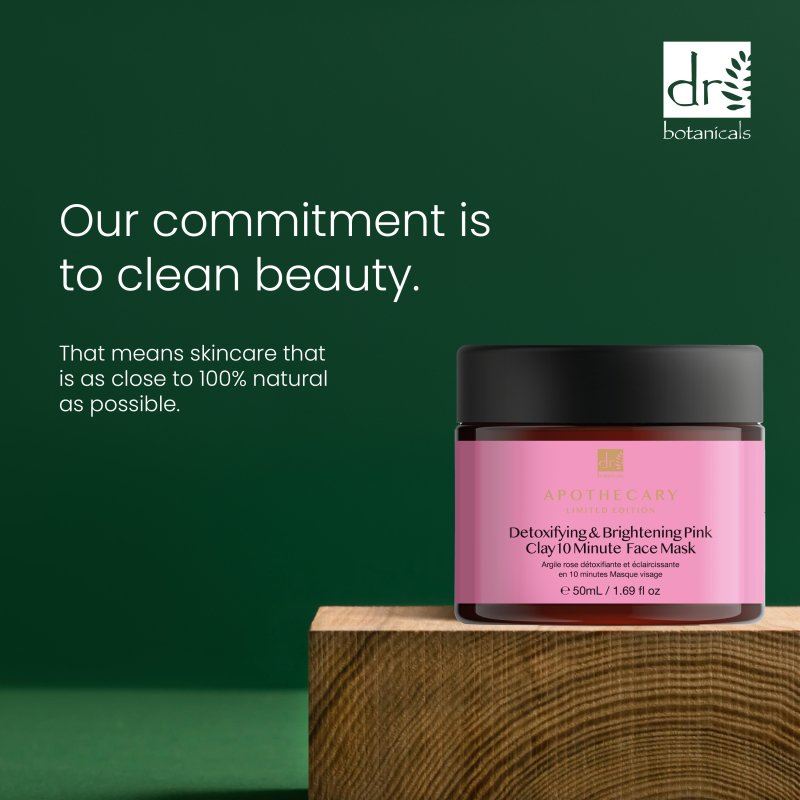 Mascarilla facial de 10 minutos de arcilla rosa desintoxicante e iluminadora 50 ml