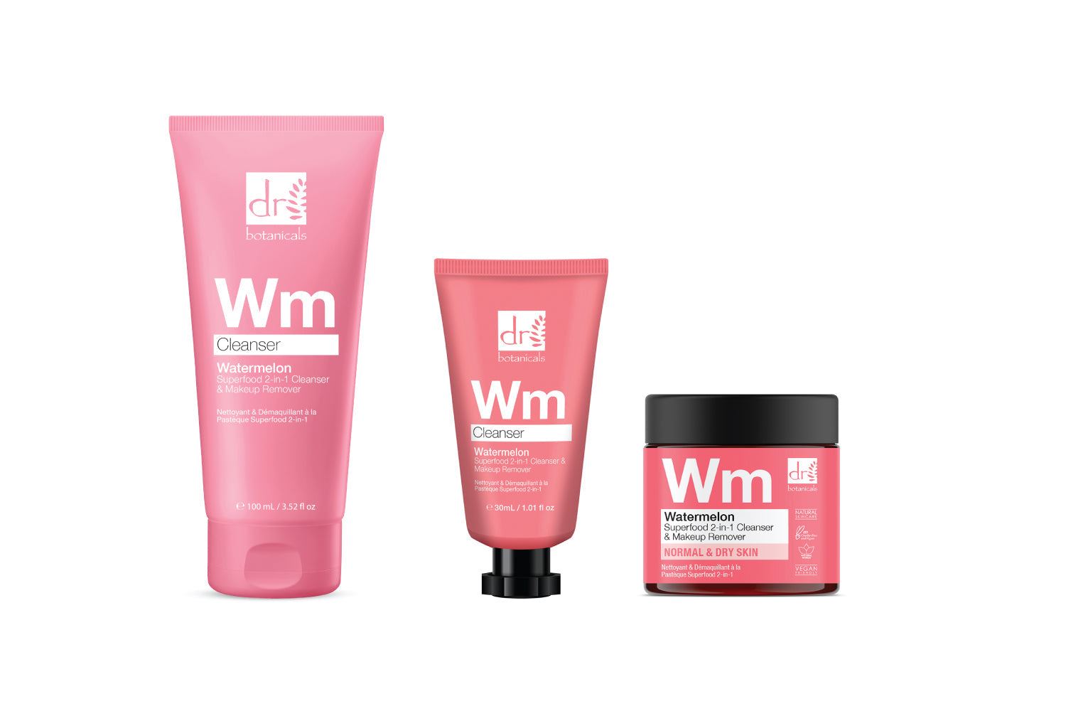 Trío de limpiador y desmaquillador 2 en 1 Watermelon Superfood