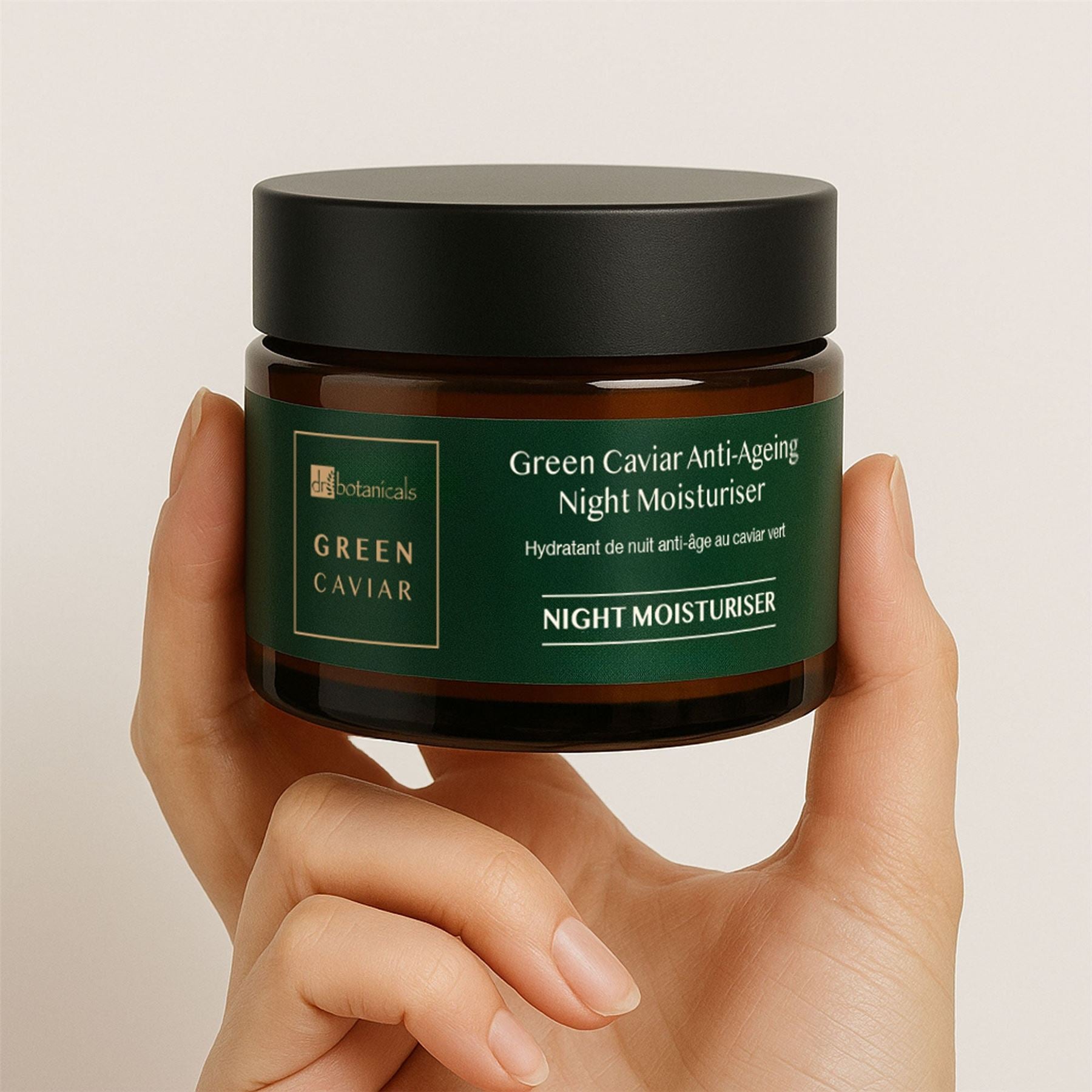 Crema de noche antioxidante y antiedad con caviar verde y aceite de argán 50 ml