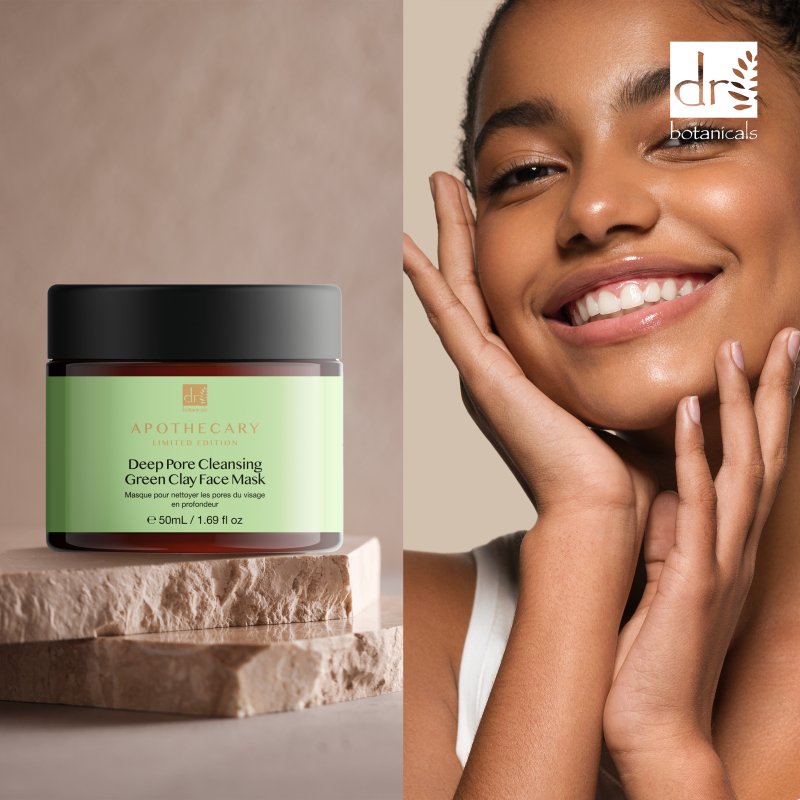 Deep Pore Cleansing Green Clay Face Mask 50ml - Dr Botanicals