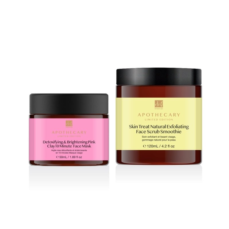 Detoxifying Face Mask + Scrub Kit - Dr Botanicals