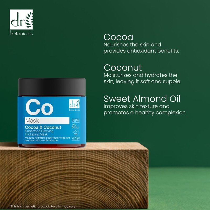 Mascarilla Hidratante Revitalizadora Superalimento Cacao y Coco 60ml