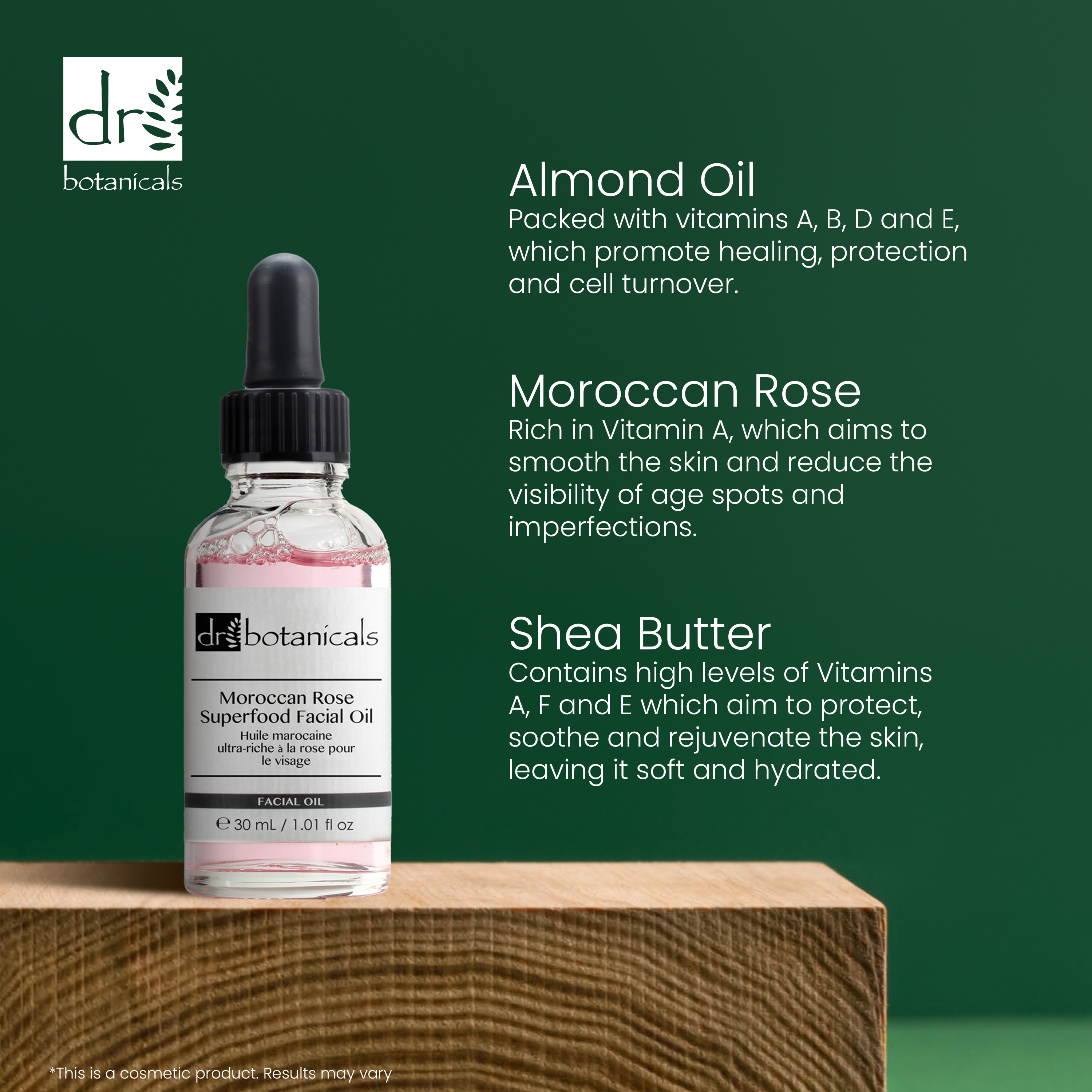 Dr Botanicals Moroccan Rose Superfood Facial Oil 30ml Twin Value Savings Pack