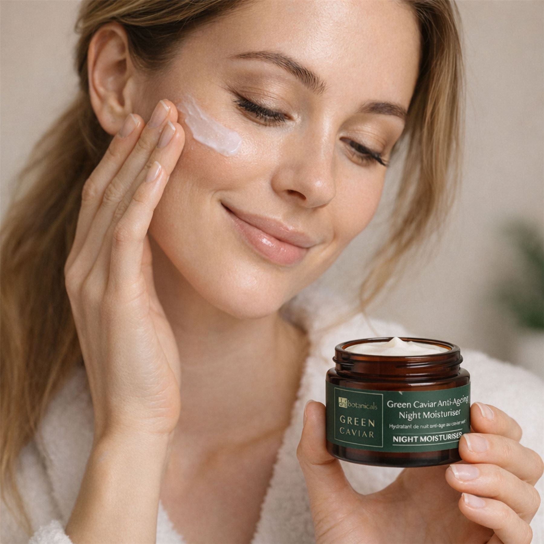 Crema de noche antioxidante y antiedad con caviar verde y aceite de argán 50 ml