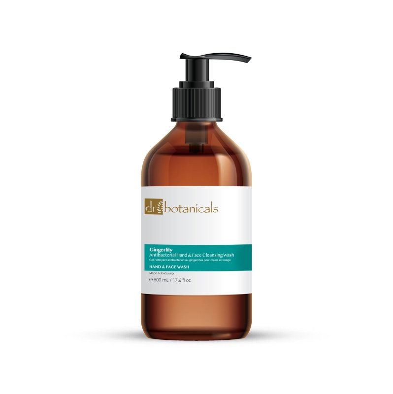 Gingerlily Antibacterial Hand & Face Cleansing Wash 500ml - Dr Botanicals