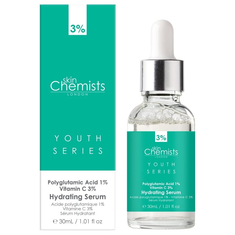 Hydrating Serum Polyglutamic Acid 1%, Vitamin C 3% 30ml - Dr Botanicals