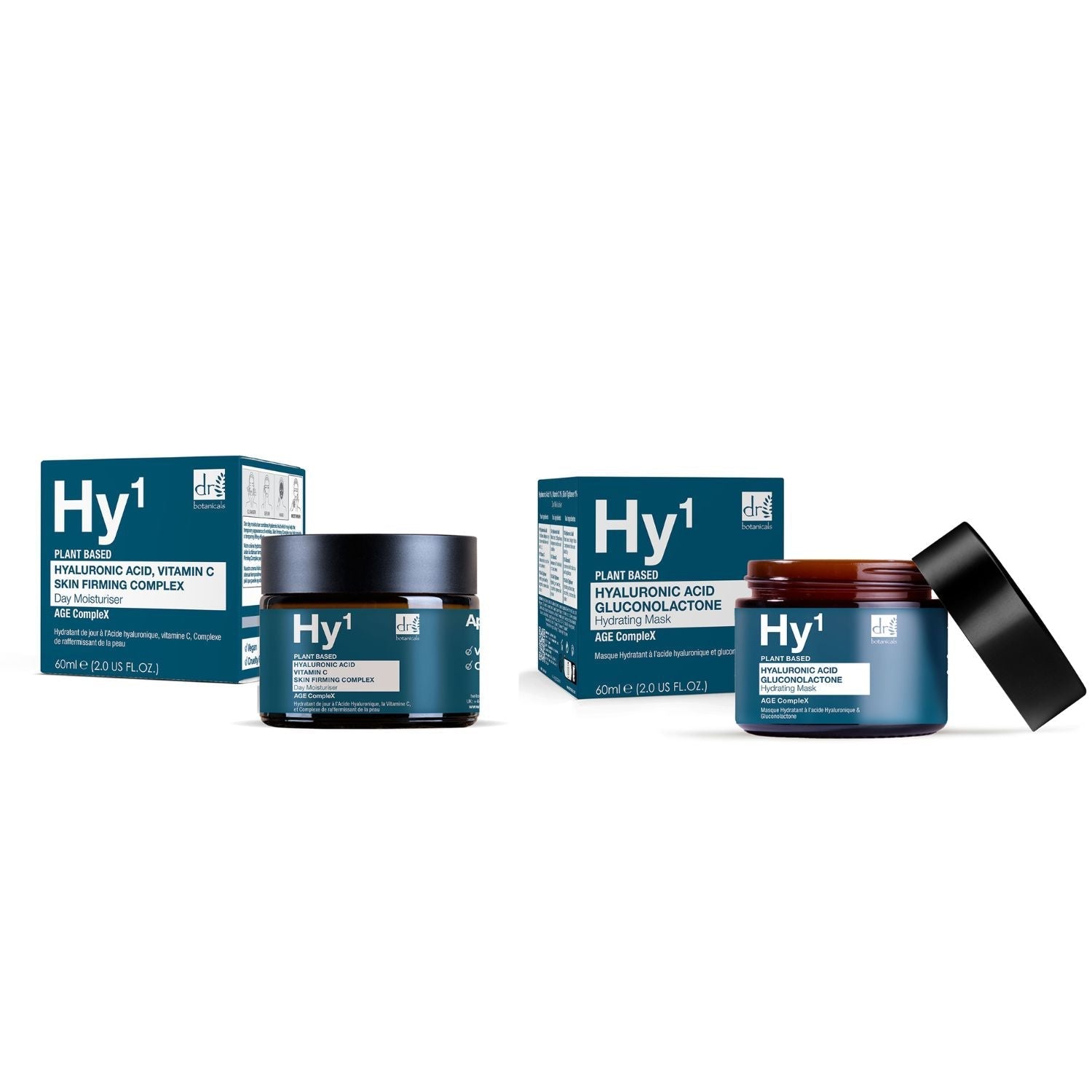 Dr Botanicals Hyaluronic Acid Day Moisturiser & Mask Kit