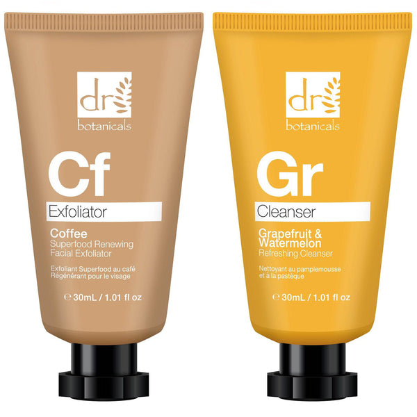Dr Botanicals Coffee Exfoliator & Grapefruit Superfood Cleansing Starter Kit