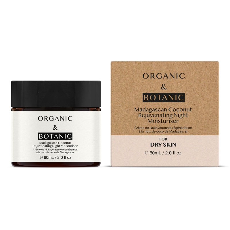 Madagascan Coconut Night Cream - 60ml - Deeply Hydrating & Nourishing with Vitamin C for Smooth, Supple, & Radiant Skin - Dr Botanicals