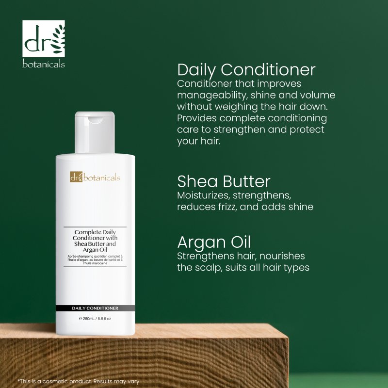 Moroccan Oil, Shea Butter & Argan Oil Complete Daily Conditioner 250ml - Dr Botanicals