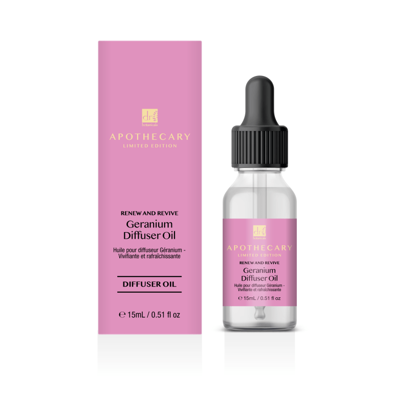 Renew & Revive Geranium Diffuser Oil 15ml - Dr Botanicals