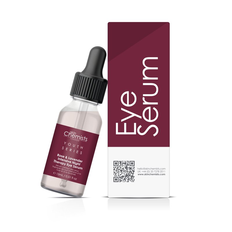 Rose And Lavender Intensive Night Therapy Eye Serum 15ml - Dr Botanicals