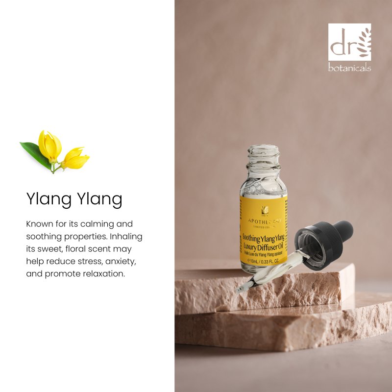 Soothing Ylang Ylang Luxury Diffuser Oil 10ml - Dr Botanicals