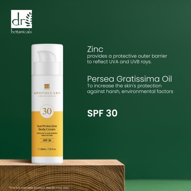 SPF 30 Body Cream 200ml - Dr Botanicals