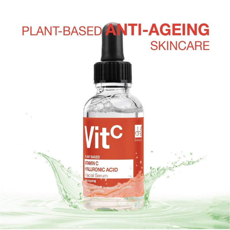 Vitamin C 5% & Hyaluronic Acid 2% Hydrating Facial Serum 30ml - Dr Botanicals