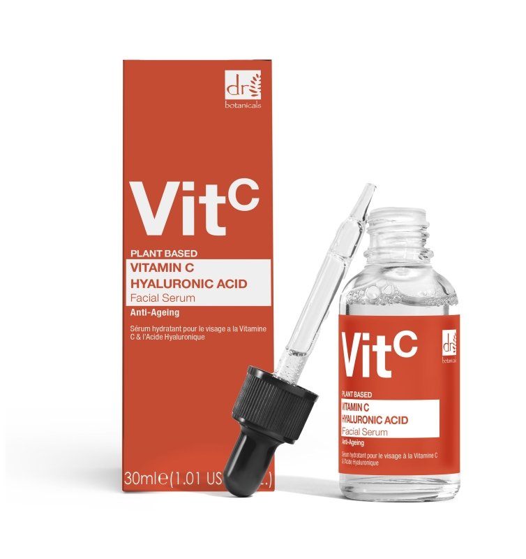 Vitamin C 5% & Hyaluronic Acid 2% Hydrating Facial Serum 30ml - Dr Botanicals
