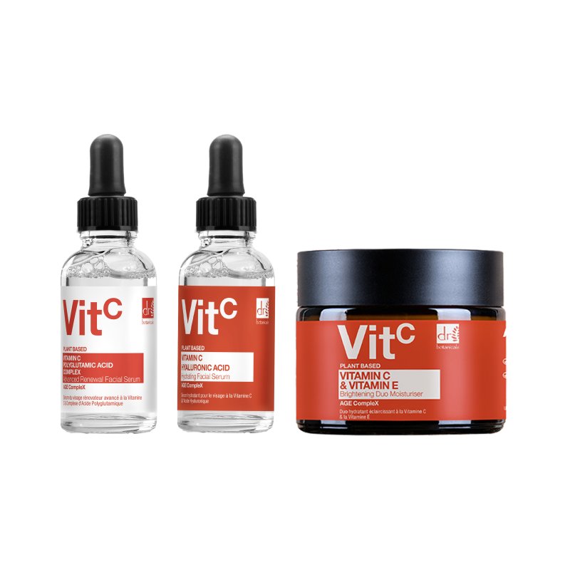 Vitamin C Duo Moisturiser + Facial Serum - Dr Botanicals
