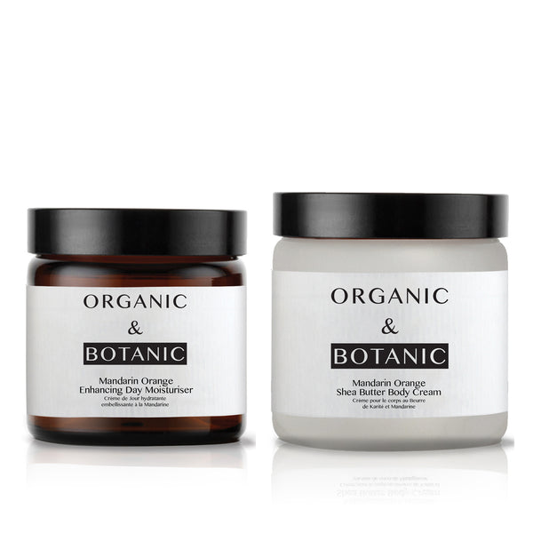 Organic & Botanic Mandarin Orange Enhancing Day Moisturiser & Mandarin Orange Shea Butter Body Cream