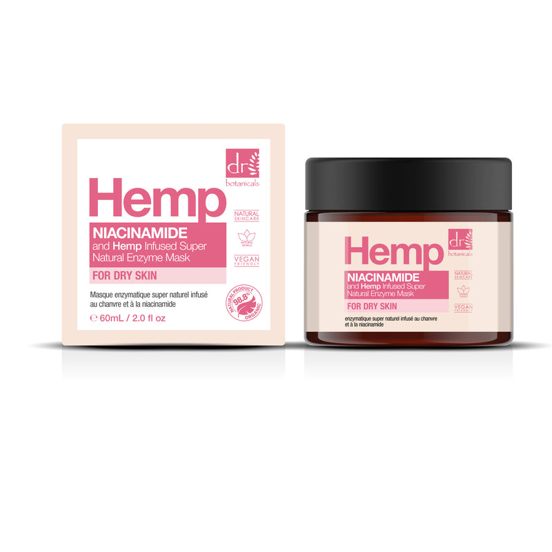 Dr Botanicals Niacinamide & Hemp Infused Super Natural Enzyme Mask