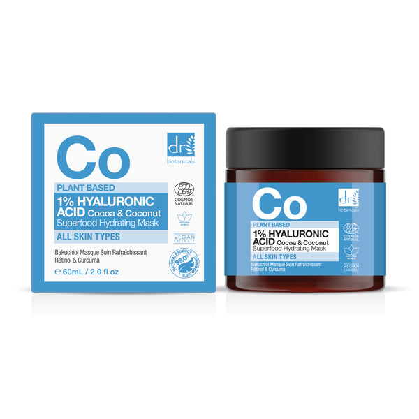 Dr Botanicals Hyaluronic Acid Cocoa & Coconut Superfood Hydrating Mask