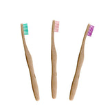 Dr Botanicals Bamboo Toothbrush Kit Green, Pink & Purple