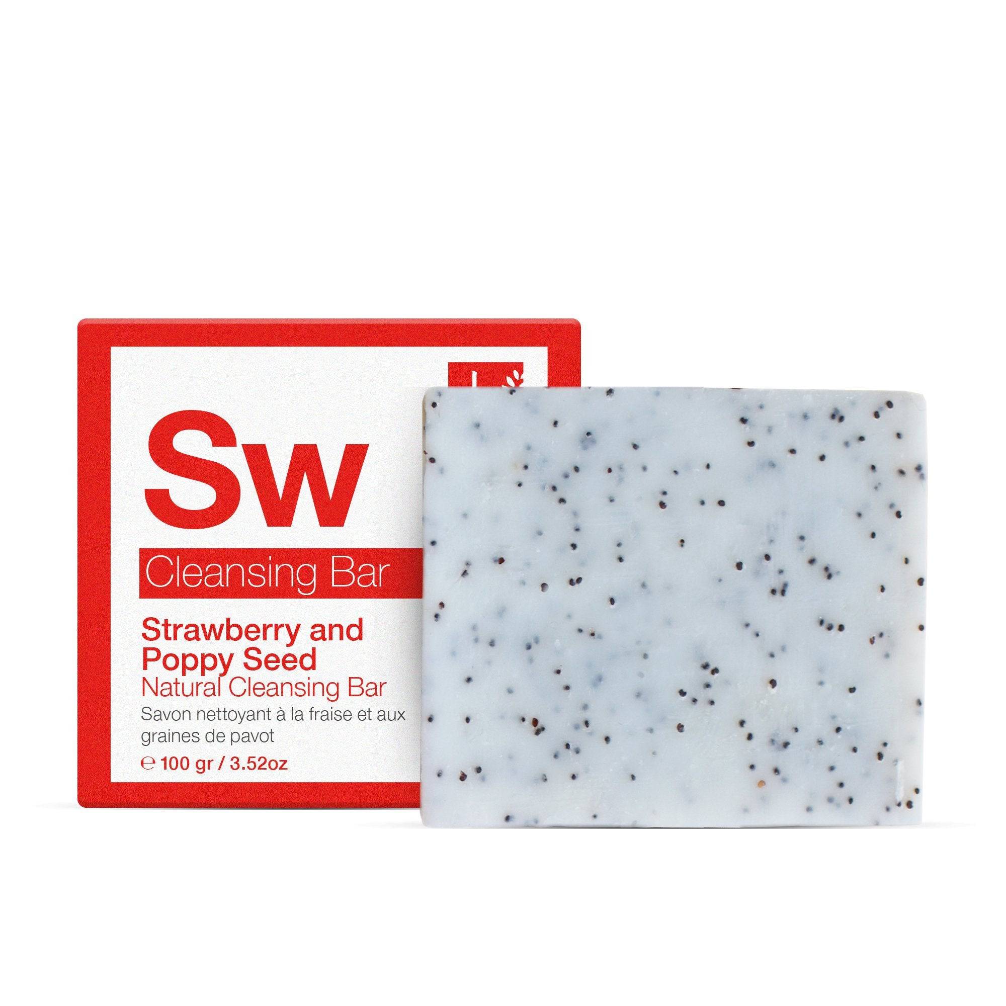 Strawberry & Poppy Seed Cleansing Bar 100g